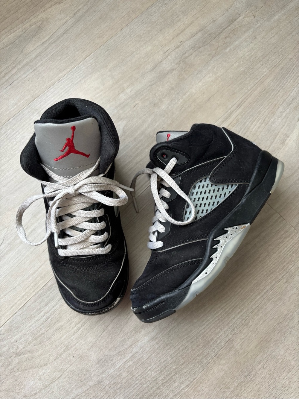 Nike Air Jordan 5 Retro Black Metallic Reimagined HF3977-001 Toddler Boy 13C